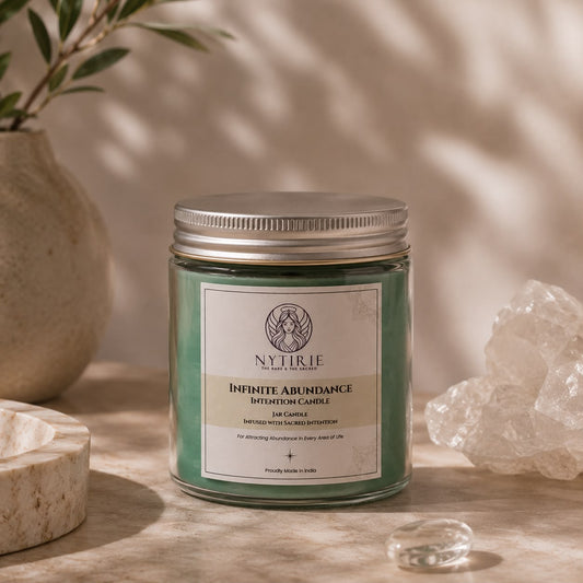 Abundance Intention Candle - Abundance Root